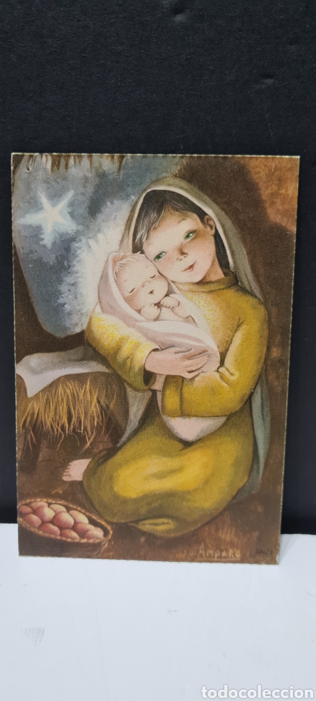 Postales: Preciosa postal de Navidad. Amparo. Escrita - Foto 4