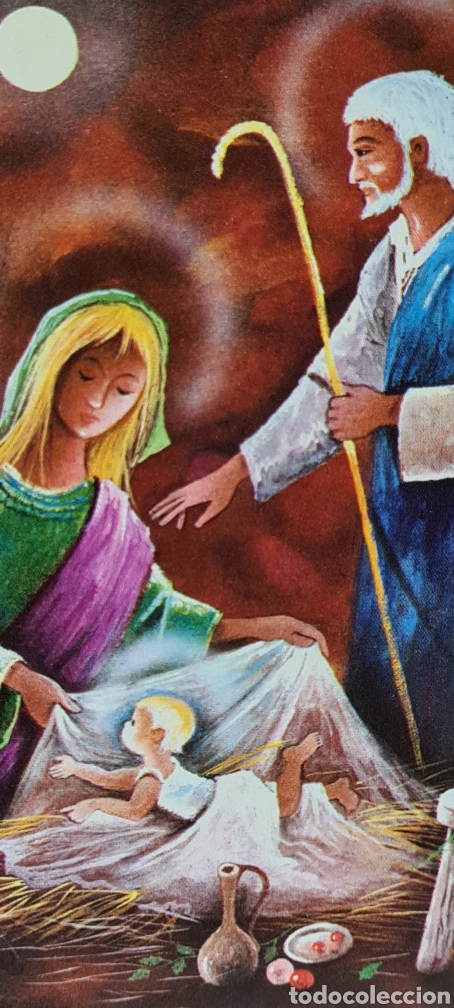 Postcards: Preciosa postal de Navidad. Diptico. Casta&ntilde;er. Escrita
