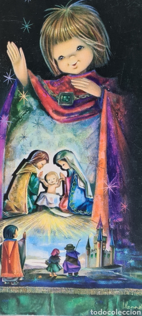 Cartes Postales: Preciosa postal de Navidad. Diptico. Vernet. CyZ. Escrita
