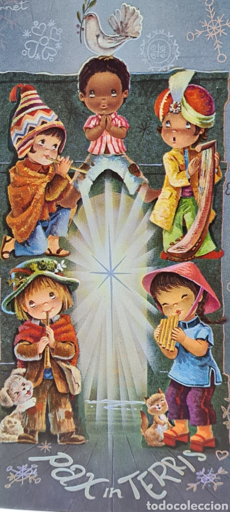 Cartes Postales: Preciosa postal de Navidad. Diptico. Vernet. CyZ. Escrita.