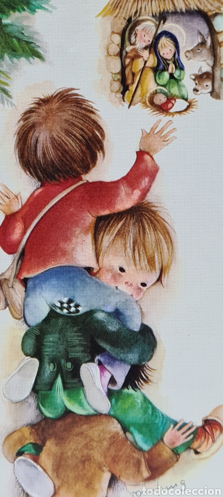 Postkarten: Preciosa postal de Navidad. Diptico. Roser Puig. Escrita
