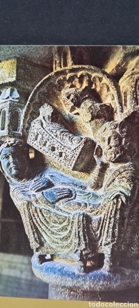 Postcards: Preciosa postal de Navidad. Diptico. Capitel Romano. Monasterio de San Cugat del Vall&egrave;s
