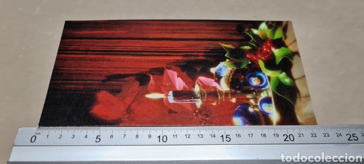 Postales: Preciosa postal de Navidad. Vela - Foto 3