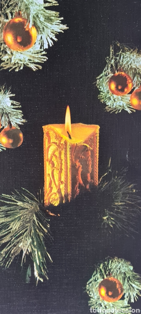 Postales: Preciosa postal de Navidad. Vela - Foto 1