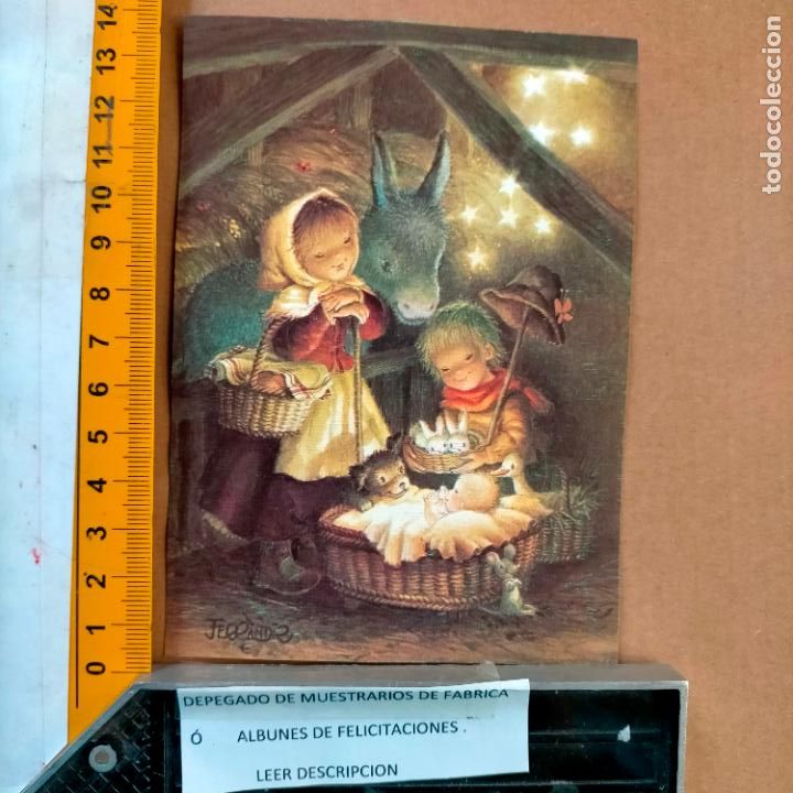 Postais: REFERENCIA MUESTRAS : FELICITACION NAVIDAD DESPEGADA DE MUESTRARIO O ALBUM DE TIENDA . LEER