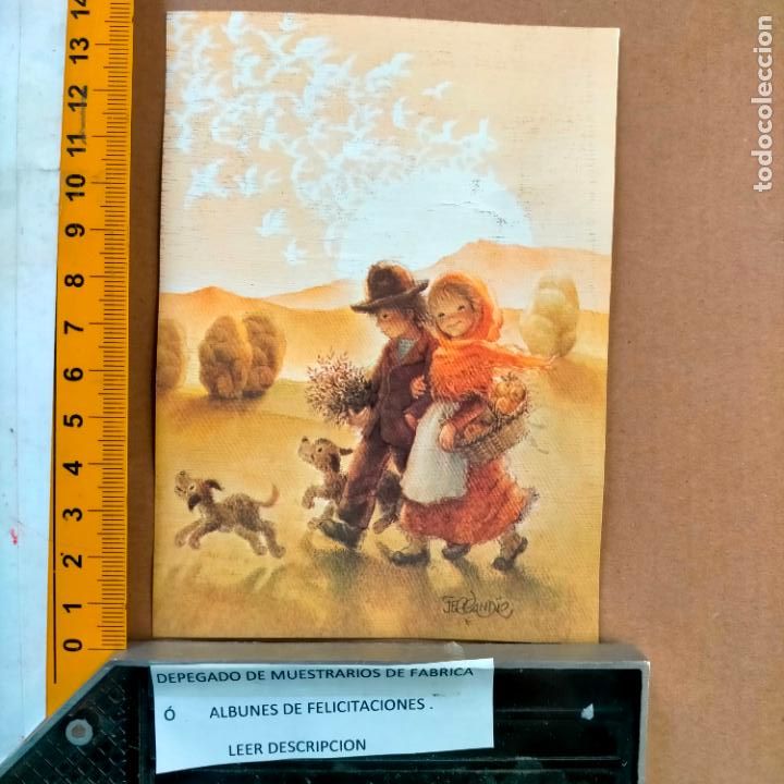 Postais: REFERENCIA MUESTRAS : FELICITACION NAVIDAD DESPEGADA DE MUESTRARIO O ALBUM DE TIENDA . LEER