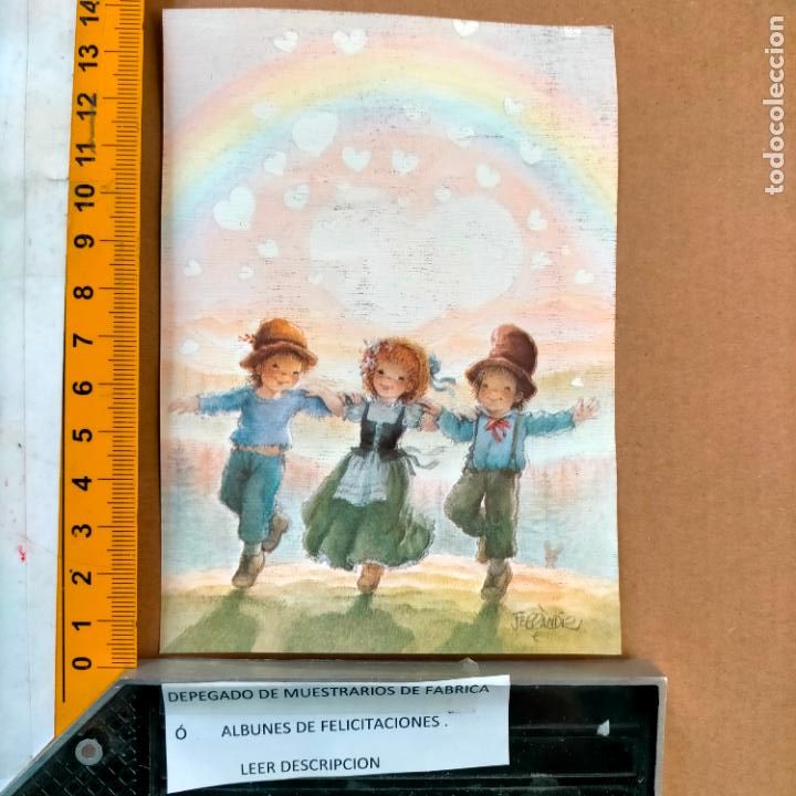 Postais: REFERENCIA MUESTRAS : FELICITACION NAVIDAD DESPEGADA DE MUESTRARIO O ALBUM DE TIENDA . LEER