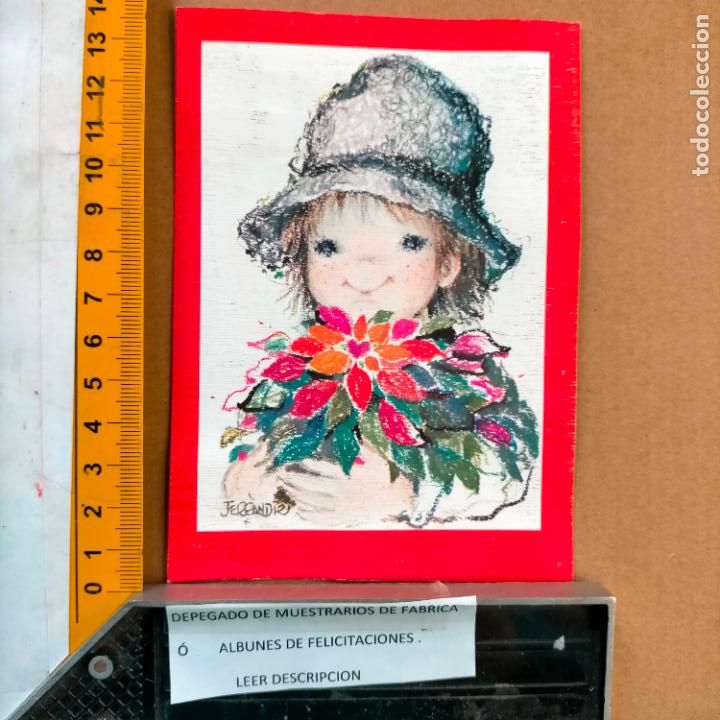 Postkarten: REFERENCIA MUESTRAS : FELICITACION NAVIDAD DESPEGADA DE MUESTRARIO O ALBUM DE TIENDA . LEER