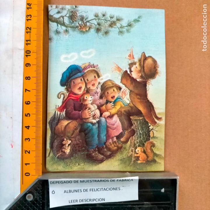 Postkarten: REFERENCIA MUESTRAS : FELICITACION NAVIDAD DESPEGADA DE MUESTRARIO O ALBUM DE TIENDA . LEER