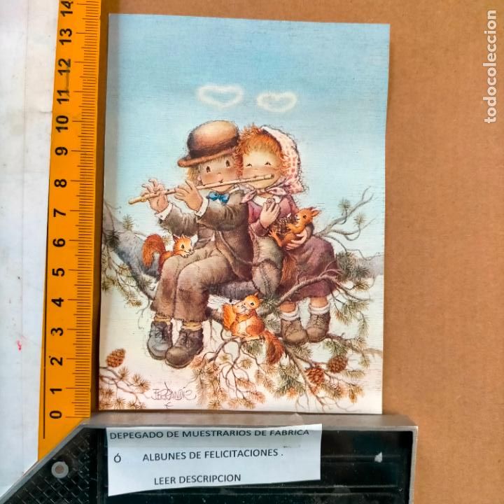 Postkarten: REFERENCIA MUESTRAS : FELICITACION NAVIDAD DESPEGADA DE MUESTRARIO O ALBUM DE TIENDA . LEER