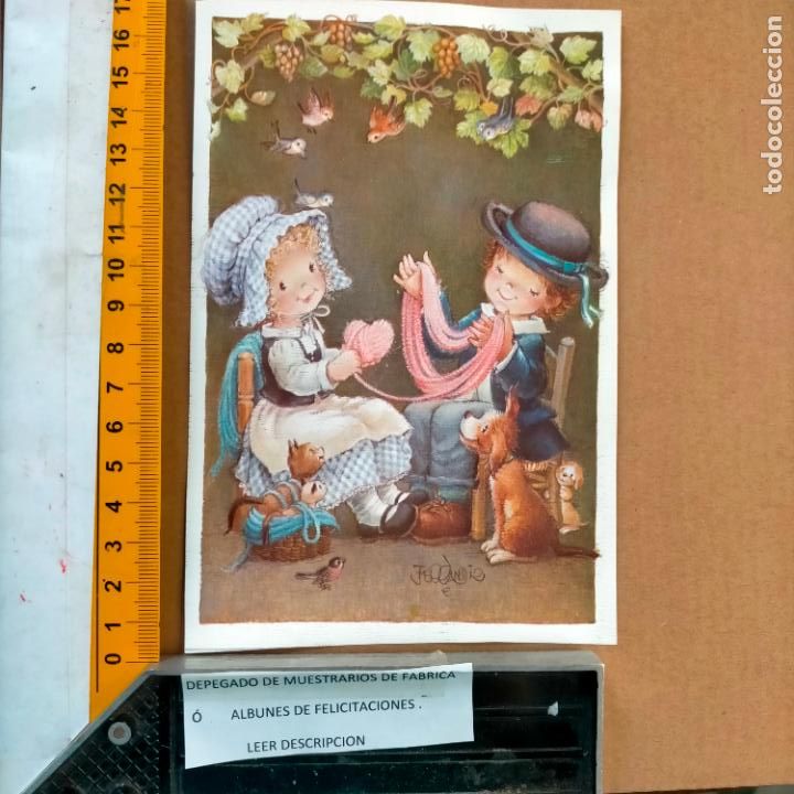 Postkarten: REFERENCIA MUESTRAS : FELICITACION NAVIDAD DESPEGADA DE MUESTRARIO O ALBUM DE TIENDA . LEER