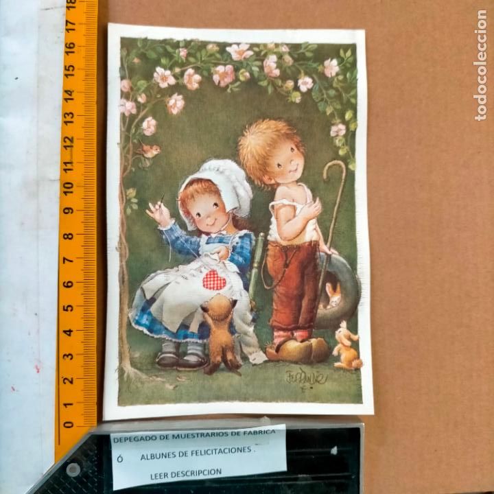 Postkarten: REFERENCIA MUESTRAS : FELICITACION NAVIDAD DESPEGADA DE MUESTRARIO O ALBUM DE TIENDA . LEER