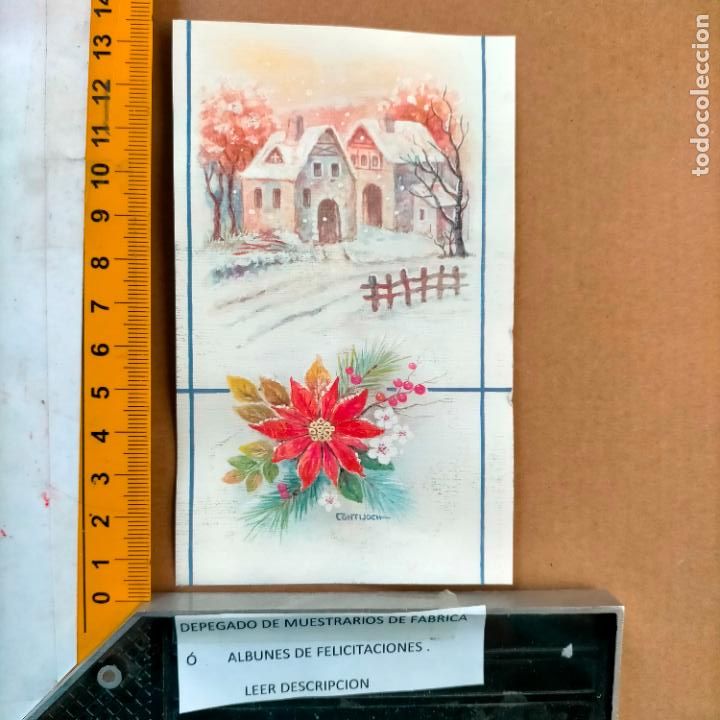 Postkarten: REFERENCIA MUESTRAS : FELICITACION NAVIDAD DESPEGADA DE MUESTRARIO O ALBUM DE TIENDA . LEER