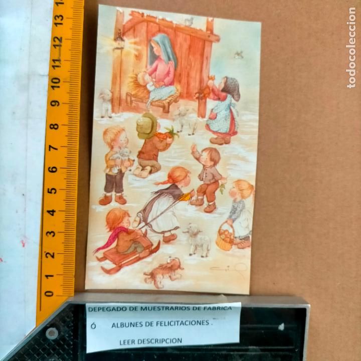 Postkarten: REFERENCIA MUESTRAS : FELICITACION NAVIDAD DESPEGADA DE MUESTRARIO O ALBUM DE TIENDA . LEER