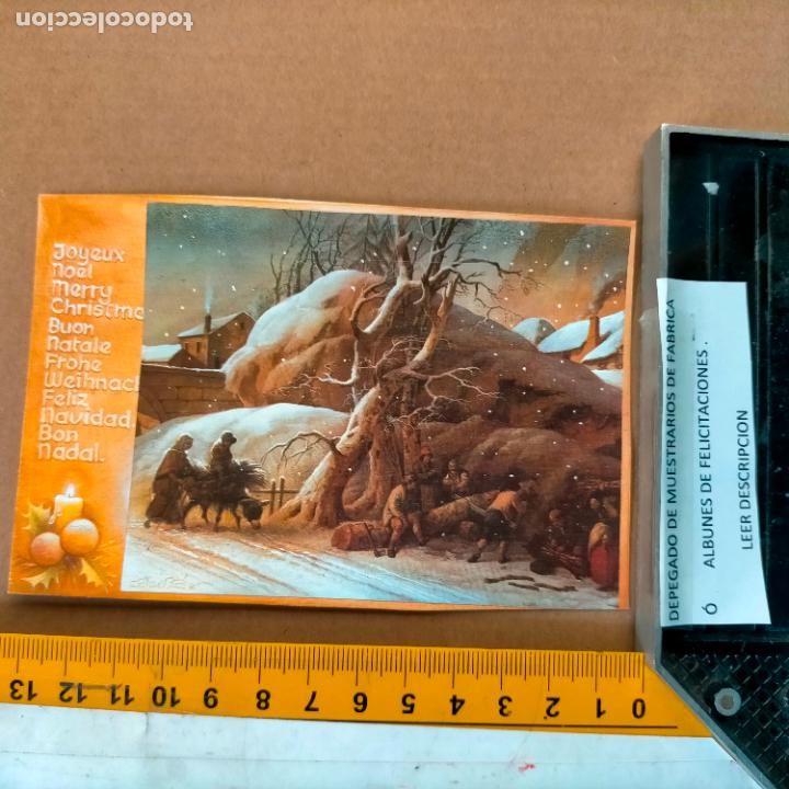 Postkarten: REFERENCIA MUESTRAS : FELICITACION NAVIDAD DESPEGADA DE MUESTRARIO O ALBUM DE TIENDA . LEER