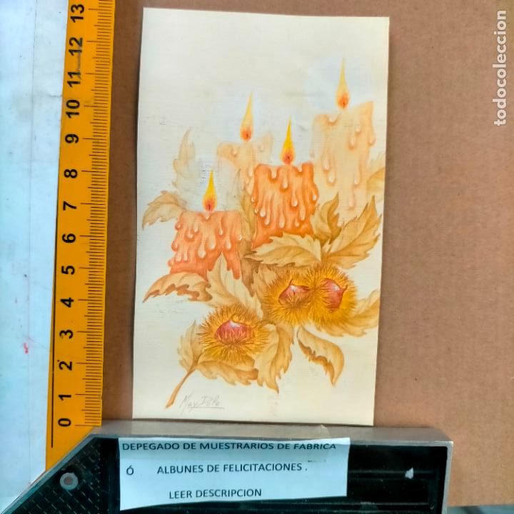 Postcards: REFERENCIA MUESTRAS : FELICITACION NAVIDAD DESPEGADA DE MUESTRARIO O ALBUM DE TIENDA . LEER