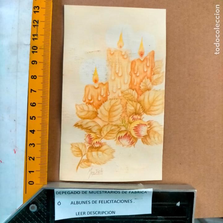 Postcards: REFERENCIA MUESTRAS : FELICITACION NAVIDAD DESPEGADA DE MUESTRARIO O ALBUM DE TIENDA . LEER
