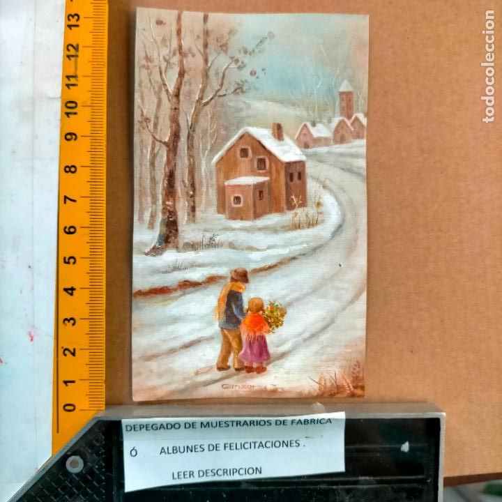 Postcards: REFERENCIA MUESTRAS : FELICITACION NAVIDAD DESPEGADA DE MUESTRARIO O ALBUM DE TIENDA . LEER