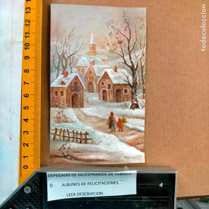Postcards: REFERENCIA MUESTRAS : FELICITACION NAVIDAD DESPEGADA DE MUESTRARIO O ALBUM DE TIENDA . LEER