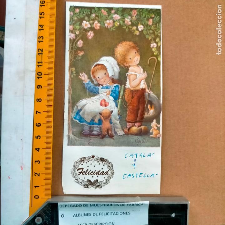Postcards: REFERENCIA MUESTRAS : FELICITACION NAVIDAD DESPEGADA DE MUESTRARIO O ALBUM DE TIENDA . LEER