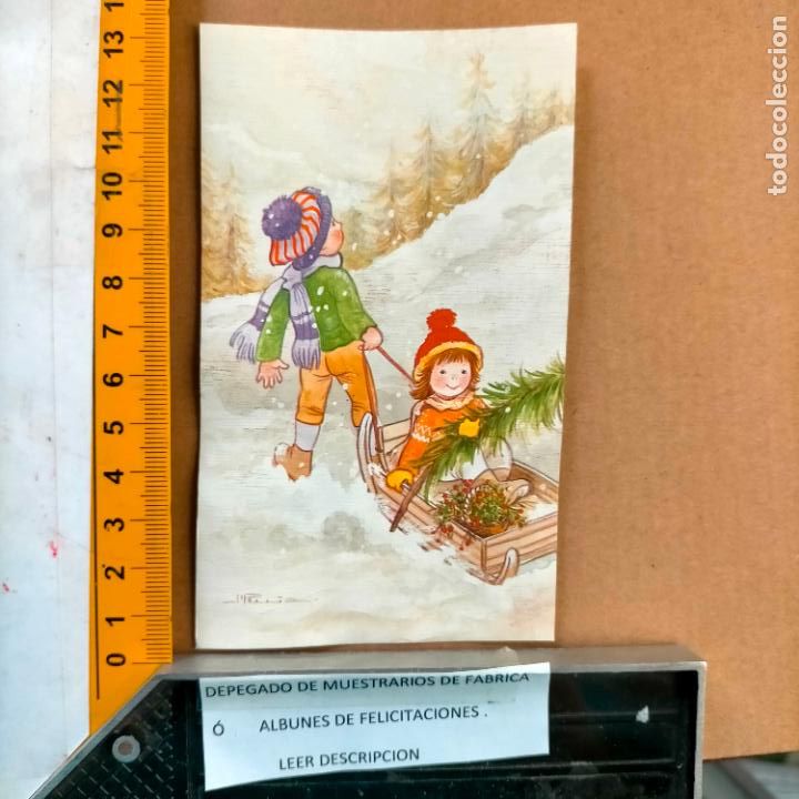 Postkarten: REFERENCIA MUESTRAS : FELICITACION NAVIDAD DESPEGADA DE MUESTRARIO O ALBUM DE TIENDA . LEER