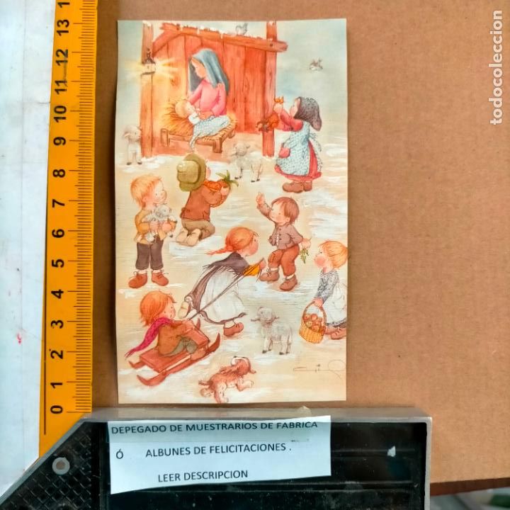 Postkarten: REFERENCIA MUESTRAS : FELICITACION NAVIDAD DESPEGADA DE MUESTRARIO O ALBUM DE TIENDA . LEER