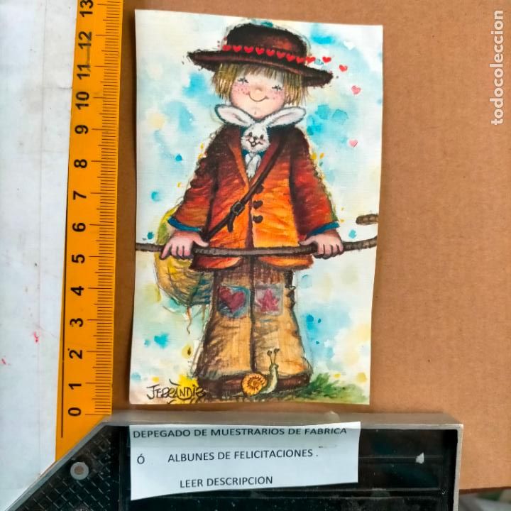 Postcards: REFERENCIA MUESTRAS : FELICITACION NAVIDAD DESPEGADA DE MUESTRARIO O ALBUM DE TIENDA . LEER