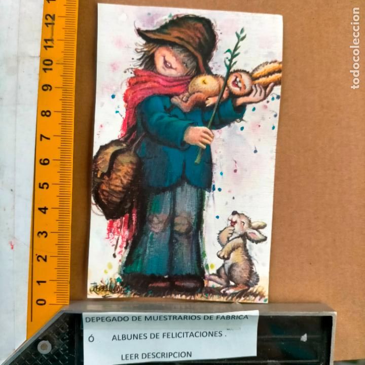 Postcards: REFERENCIA MUESTRAS : FELICITACION NAVIDAD DESPEGADA DE MUESTRARIO O ALBUM DE TIENDA . LEER
