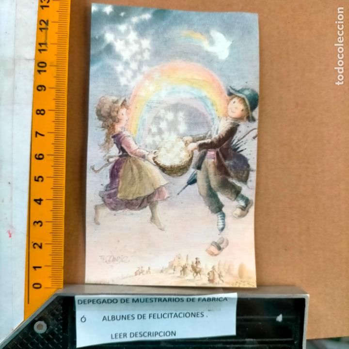 Postcards: REFERENCIA MUESTRAS : FELICITACION NAVIDAD DESPEGADA DE MUESTRARIO O ALBUM DE TIENDA . LEER