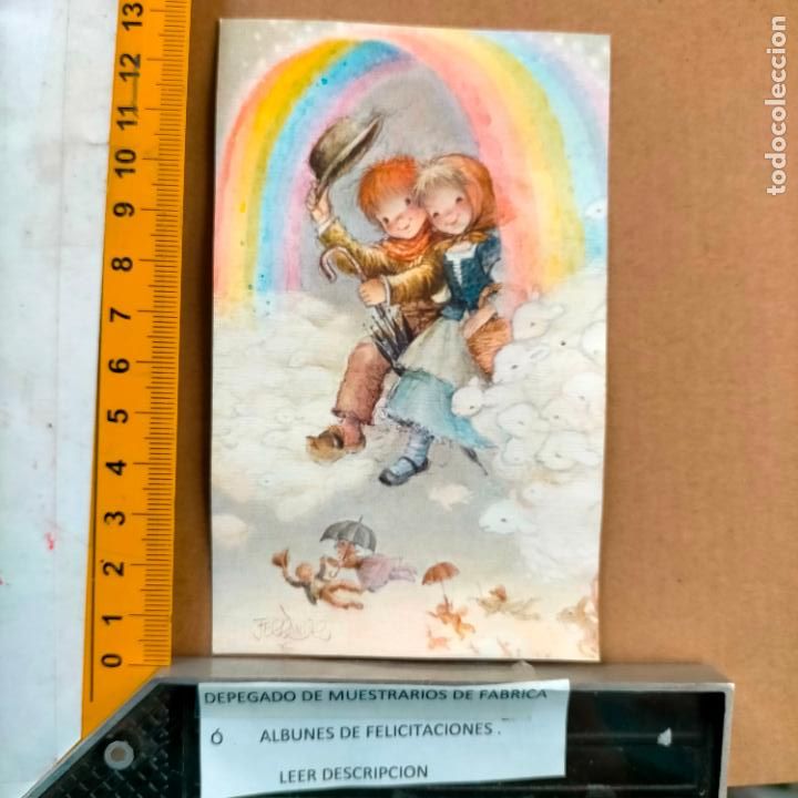 Postcards: REFERENCIA MUESTRAS : FELICITACION NAVIDAD DESPEGADA DE MUESTRARIO O ALBUM DE TIENDA . LEER