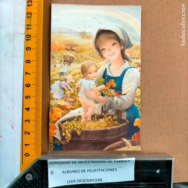 Postcards: REFERENCIA MUESTRAS : FELICITACION NAVIDAD DESPEGADA DE MUESTRARIO O ALBUM DE TIENDA . LEER