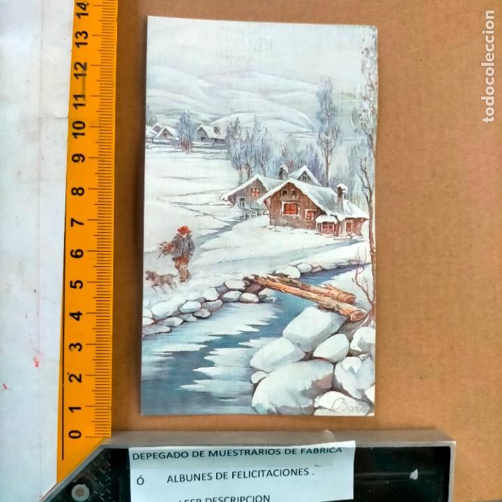 Postcards: REFERENCIA MUESTRAS : FELICITACION NAVIDAD DESPEGADA DE MUESTRARIO O ALBUM DE TIENDA . LEER
