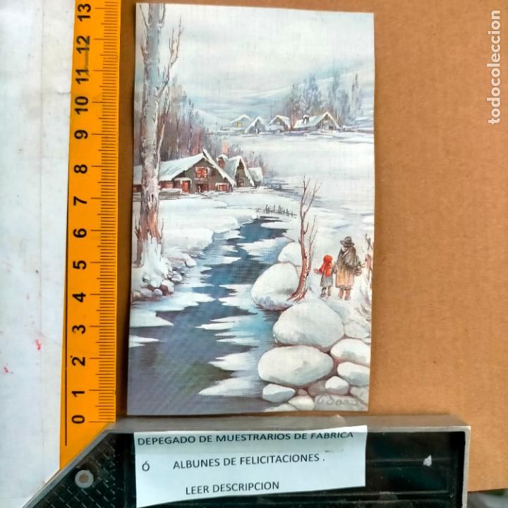 Postcards: REFERENCIA MUESTRAS : FELICITACION NAVIDAD DESPEGADA DE MUESTRARIO O ALBUM DE TIENDA . LEER