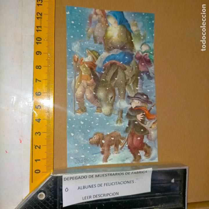 Postcards: REFERENCIA MUESTRAS : FELICITACION NAVIDAD DESPEGADA DE MUESTRARIO O ALBUM DE TIENDA . LEER