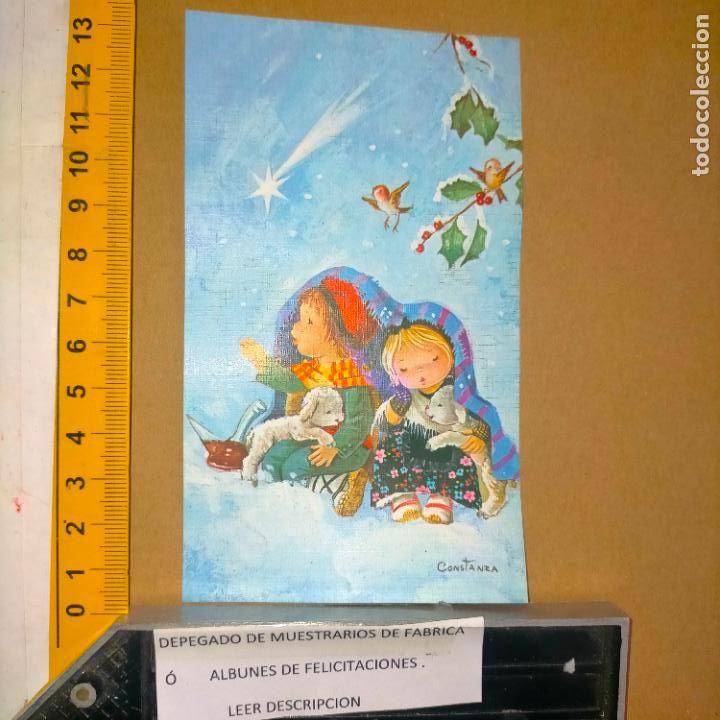 Postcards: REFERENCIA MUESTRAS : FELICITACION NAVIDAD DESPEGADA DE MUESTRARIO O ALBUM DE TIENDA . LEER