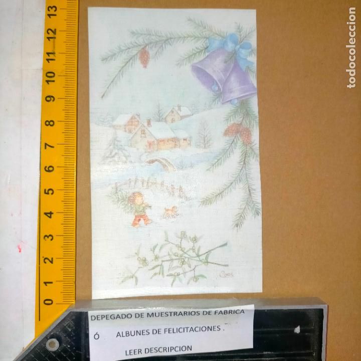 Postcards: REFERENCIA MUESTRAS : FELICITACION NAVIDAD DESPEGADA DE MUESTRARIO O ALBUM DE TIENDA . LEER