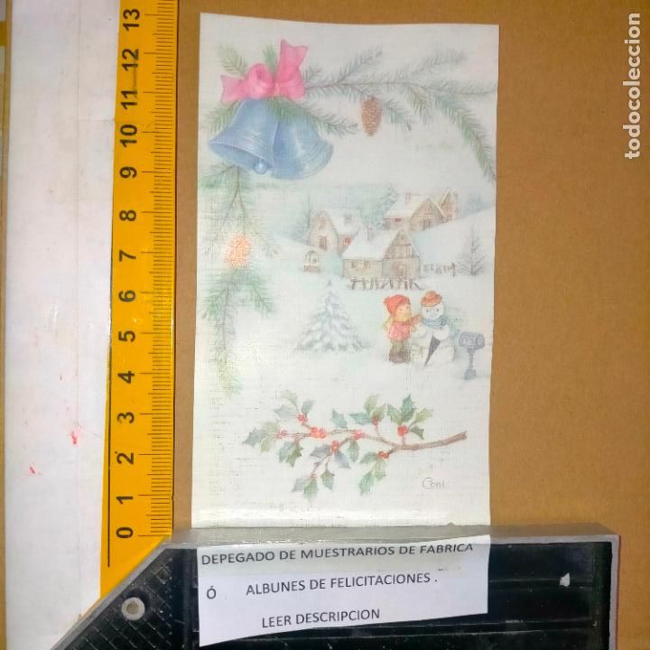 Postcards: REFERENCIA MUESTRAS : FELICITACION NAVIDAD DESPEGADA DE MUESTRARIO O ALBUM DE TIENDA . LEER