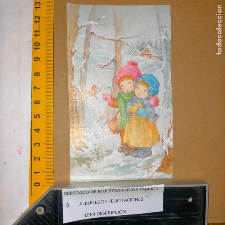 Postkarten: REFERENCIA MUESTRAS : FELICITACION NAVIDAD DESPEGADA DE MUESTRARIO O ALBUM DE TIENDA . LEER