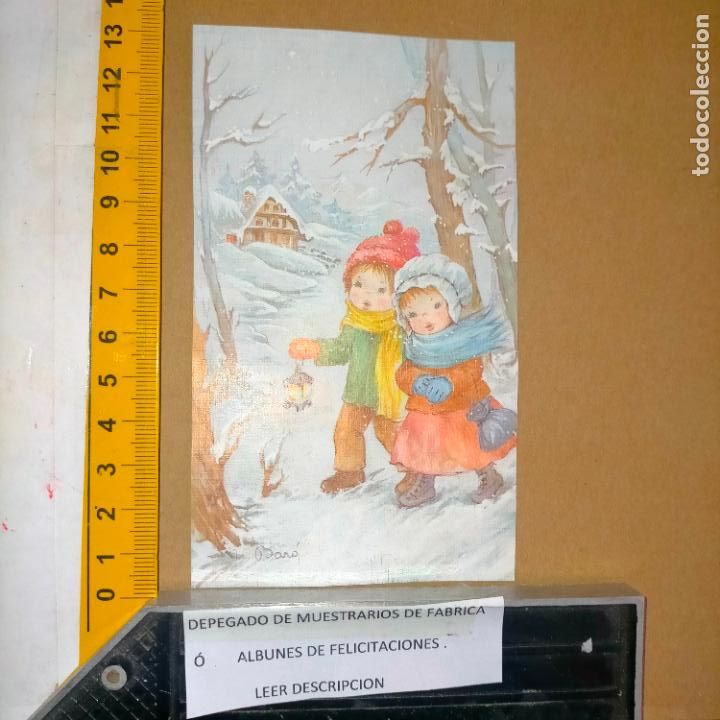 Postkarten: REFERENCIA MUESTRAS : FELICITACION NAVIDAD DESPEGADA DE MUESTRARIO O ALBUM DE TIENDA . LEER