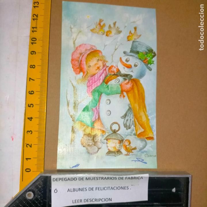 Postcards: REFERENCIA MUESTRAS : FELICITACION NAVIDAD DESPEGADA DE MUESTRARIO O ALBUM DE TIENDA . LEER
