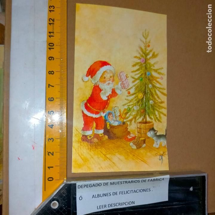 Postcards: REFERENCIA MUESTRAS : FELICITACION NAVIDAD DESPEGADA DE MUESTRARIO O ALBUM DE TIENDA . LEER