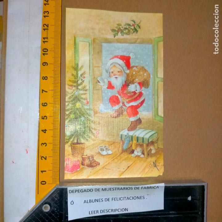 Postcards: REFERENCIA MUESTRAS : FELICITACION NAVIDAD DESPEGADA DE MUESTRARIO O ALBUM DE TIENDA . LEER