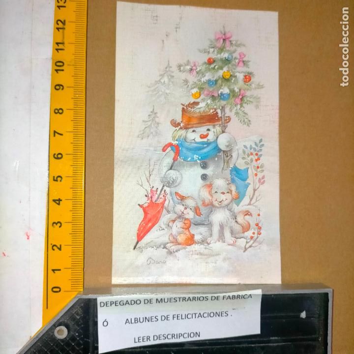 Postcards: REFERENCIA MUESTRAS : FELICITACION NAVIDAD DESPEGADA DE MUESTRARIO O ALBUM DE TIENDA . LEER