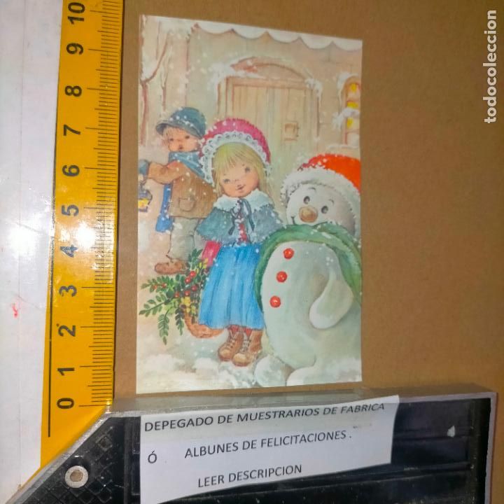 Cartes Postales: REFERENCIA MUESTRAS : FELICITACION NAVIDAD DESPEGADA DE MUESTRARIO O ALBUM DE TIENDA . LEER