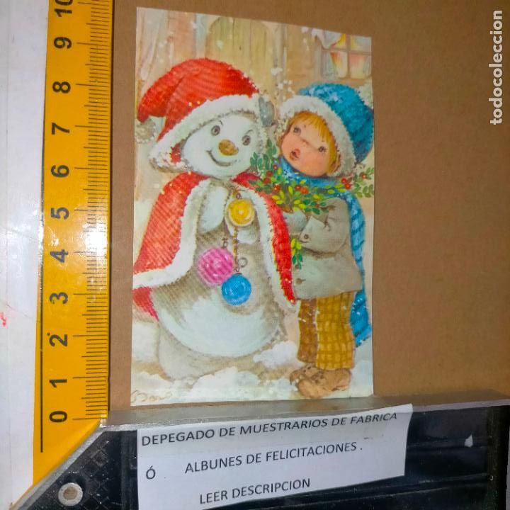 Cartes Postales: REFERENCIA MUESTRAS : FELICITACION NAVIDAD DESPEGADA DE MUESTRARIO O ALBUM DE TIENDA . LEER