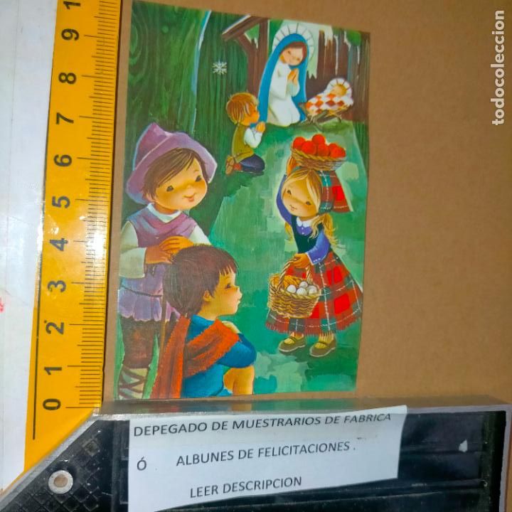 Cartes Postales: REFERENCIA MUESTRAS : FELICITACION NAVIDAD DESPEGADA DE MUESTRARIO O ALBUM DE TIENDA . LEER
