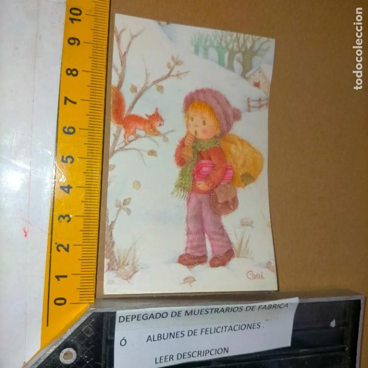 Cartes Postales: REFERENCIA MUESTRAS : FELICITACION NAVIDAD DESPEGADA DE MUESTRARIO O ALBUM DE TIENDA . LEER