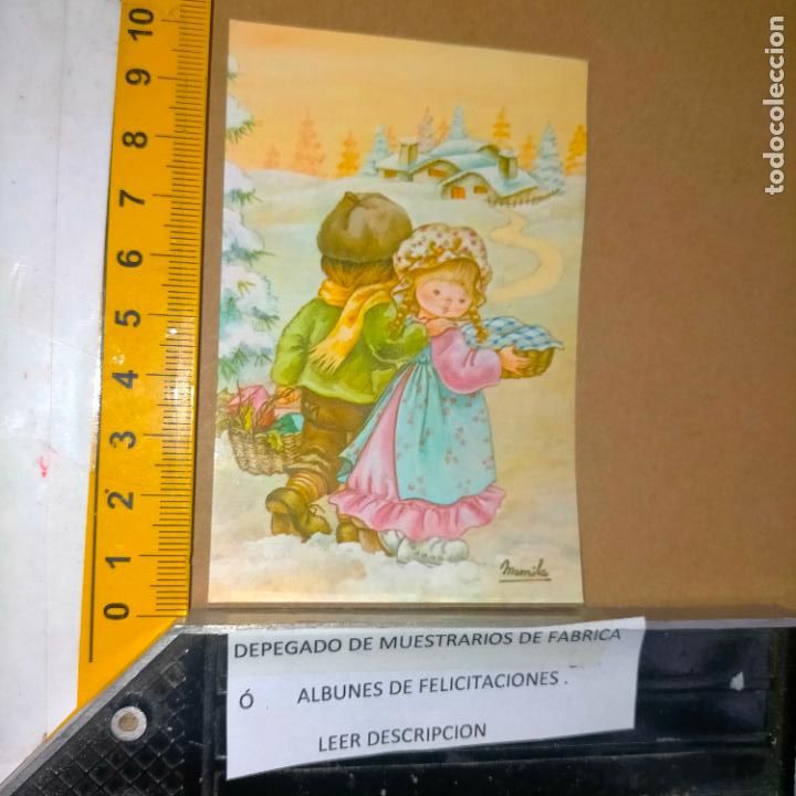 Cartes Postales: REFERENCIA MUESTRAS : FELICITACION NAVIDAD DESPEGADA DE MUESTRARIO O ALBUM DE TIENDA . LEER