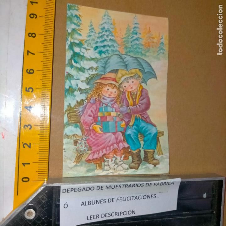 Cartes Postales: REFERENCIA MUESTRAS : FELICITACION NAVIDAD DESPEGADA DE MUESTRARIO O ALBUM DE TIENDA . LEER