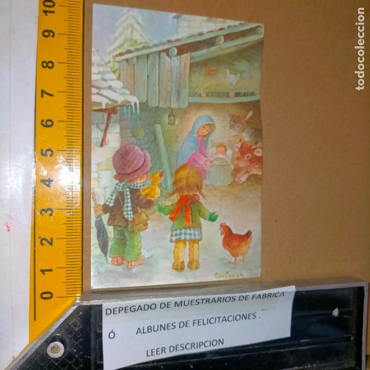 Cartes Postales: REFERENCIA MUESTRAS : FELICITACION NAVIDAD DESPEGADA DE MUESTRARIO O ALBUM DE TIENDA . LEER